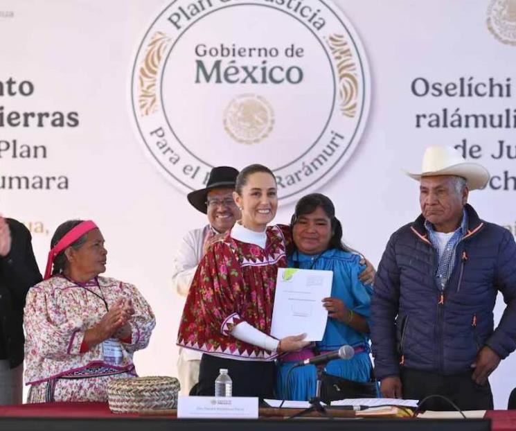 Reconoce Sheinbaum las tierras del pueblo rarámuri