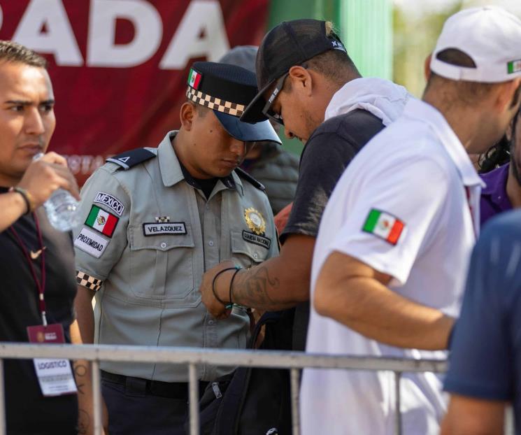 Guardia Nacional blinda evento de Claudia Sheinbaum en Sinaloa