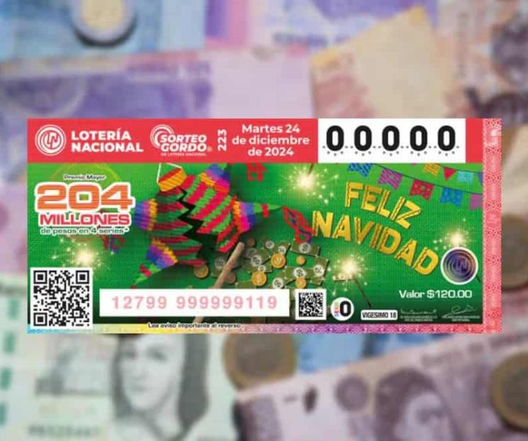 Darán hasta 204 mdp en Sorteo Gordo Navideño