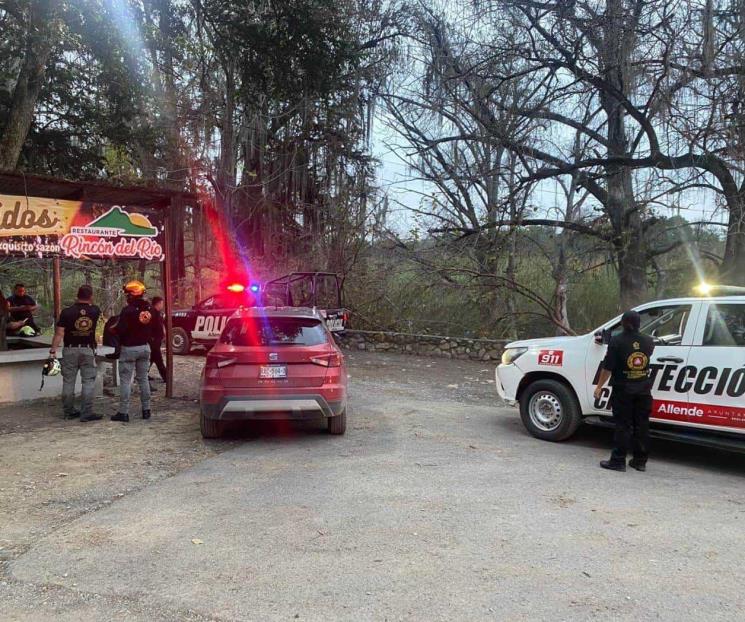 Hallan sin vida a joven que cayó al Río Ramos en Allende