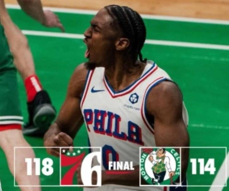 Sorprenden Sixers a Celtics en duelo navideño de la NBA