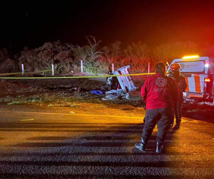 Deja choque 3 muertos, incluida una menor de 3 años en Salinas