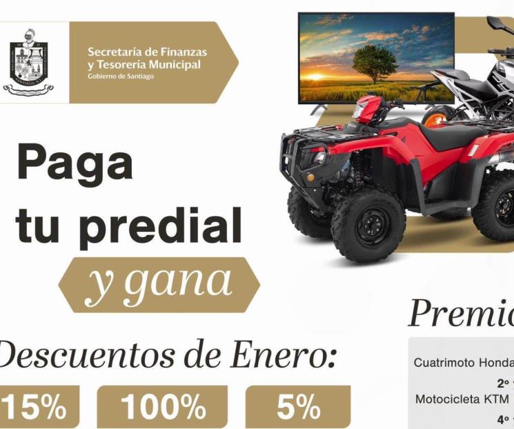 Invitan a pagar predial y ganar premios