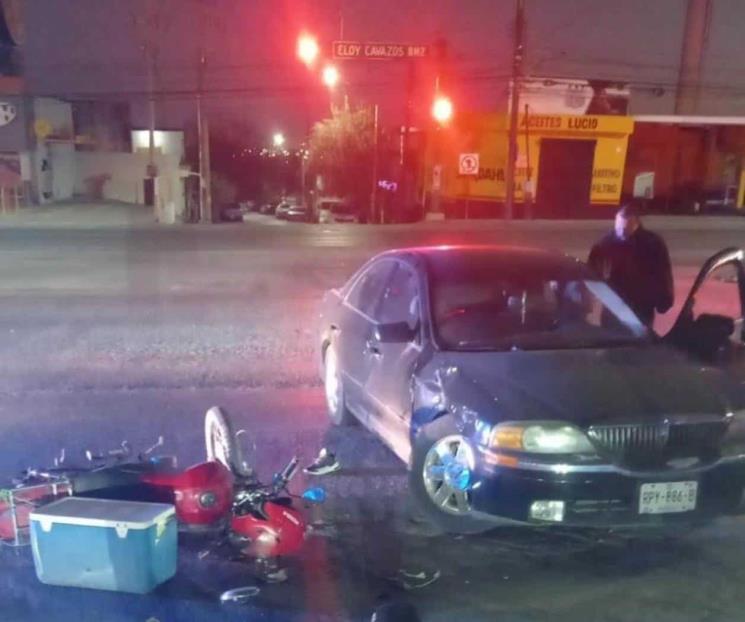 Choque entre moto y auto deja un muerto en Guadalupe