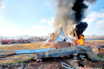 Se estrella avión en aeropuerto de Corea del Sur
