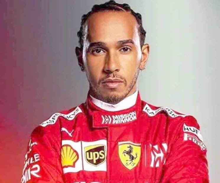 Lewis Hamilton celebra su llegada a Ferrari