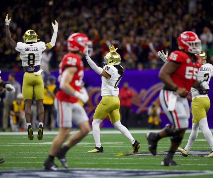 Notre Dame vence a Georgia y avanza en futbol americano estudiantil