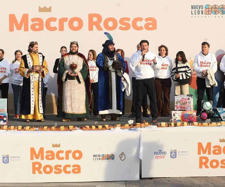 Invitan a disfrutar macro rosca de Reyes en la Macroplaza