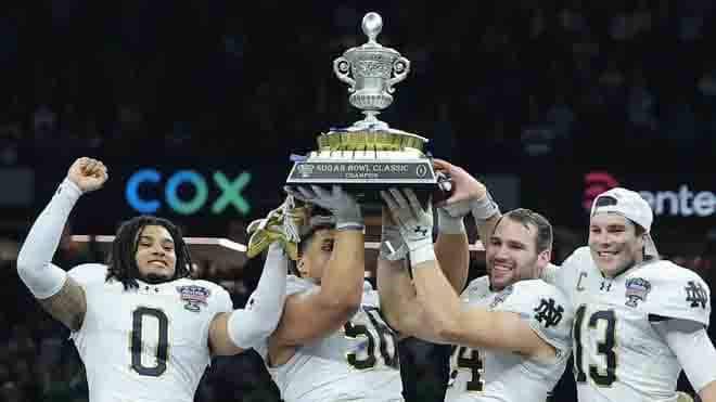 Notre Dame avanza en el Sugar Bowl