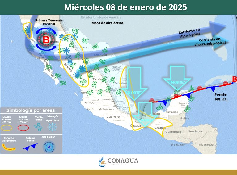 Alertan por frente frío