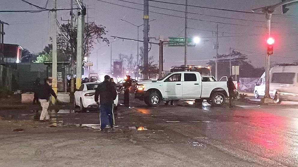 Atacan a convoy de Seguridad Pública