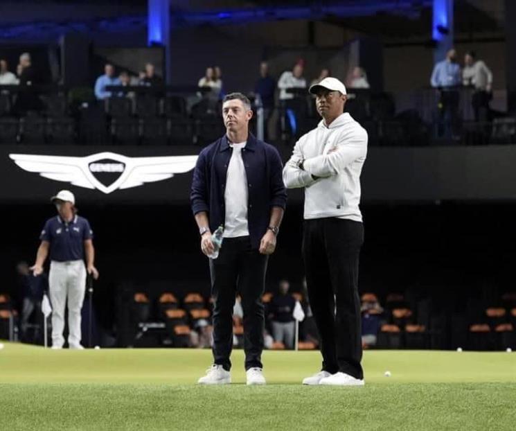 Woods y Rory estrenan Liga de golf bajo techo