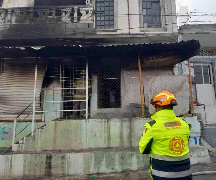 Lesiona incendio a dos en Escobedo