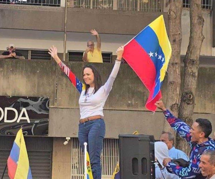 Liberan a María Corina Machado después de protesta en Venezuela