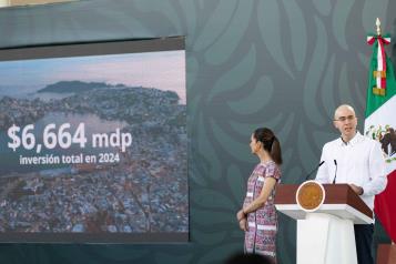 Destacan apoyo a Acapulco tras paso de huracanes Otis y John